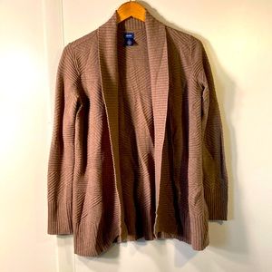 Izod brown cardigan with tie